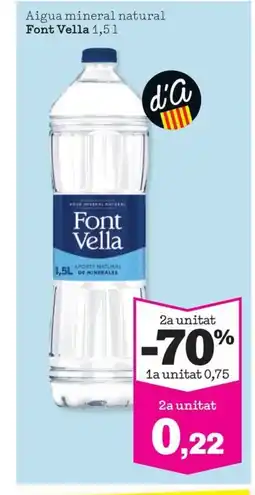 Sorli FONT VELLA Aigua mineral natural oferta
