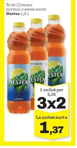 Sorli NESTEA Te de llimona normal o sense sucre oferta