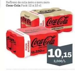 Sorli COCA-COLA Refresc de cola zero o zero zero oferta