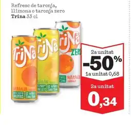 Sorli TRINA Refresc de taronja, llimona o taronja zero oferta