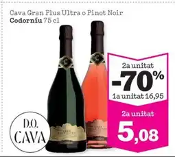 Sorli CODORNIU Cava Gran Plus Ultra o Pinot Noir oferta