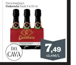 Sorli CODORNÍU Cava benjamí oferta
