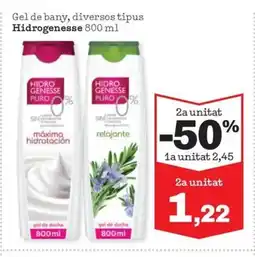 Sorli HIDROGENESSE Gel de bany, diversos tipus oferta