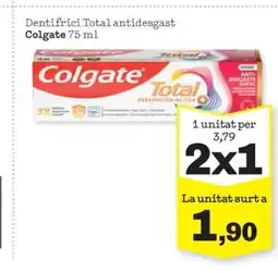 Sorli COLGATE Dentifrici Total antidesgast oferta