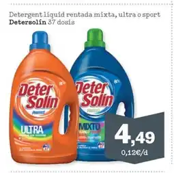 Sorli DETERSOLIN Detergent líquid rentada mixta, ultra o sport oferta