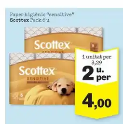 Sorli SCOTTEX Paper higiènic sensitive oferta