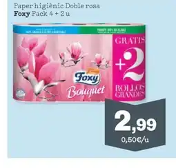 Sorli FOXY Paper higiènic Doble rosa oferta