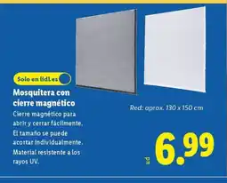 Lidl Mosquitera con cierre magnético oferta