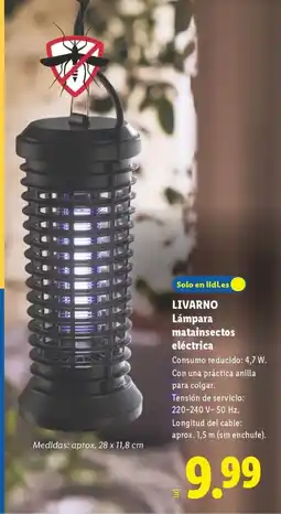 Lidl LIVARNO Lámpara matainsectos eléctrica oferta