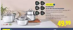 Lidl SILVERCREST Set de ollas de acero inoxidable oferta