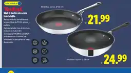 Lidl TEFAL Wok / Sartén de acero inoxidable oferta