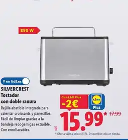 Lidl SILVERCREST Tostador con doble ranura oferta