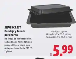 Lidl SILVERCREST Bandeja y fuente para horno oferta