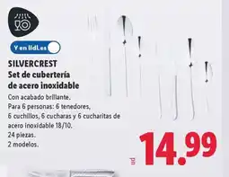 Lidl SILVERCREST Set de cubertería de acero inoxidable oferta
