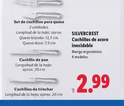 Lidl SILVERCREST Cuchillos de acero inoxidable oferta