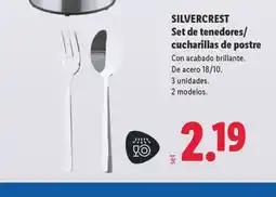 Lidl SILVERCREST Set de tenedores/ cucharillas de postre oferta