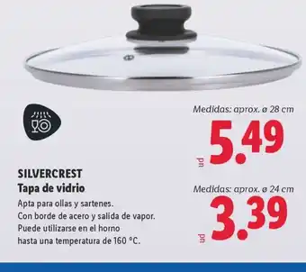 Lidl SILVERCREST Tapa de vidrio oferta