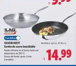 Lidl SILVERCREST Sartén de acero inoxidable oferta
