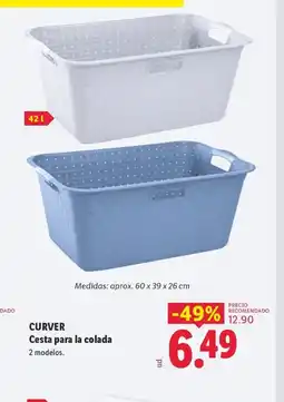 Lidl CURVER Cesta para la colada oferta