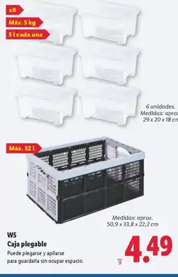 Lidl W5 Caja plegable oferta