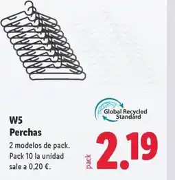 Lidl W5 Perchas oferta