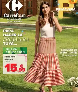 Carrefour Falda midi paneles oferta
