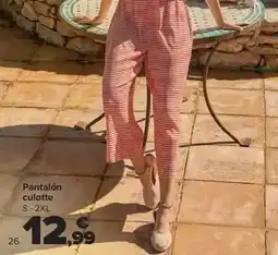 Carrefour Tex - pantalon culotte oferta