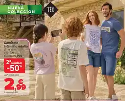 Carrefour Tex - camiseta infantil o adulto oferta