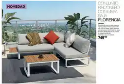 Optimus Conjunto rinconero con mesa baja florencia oferta