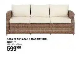 Optimus Sofa de 3 plazas ratán natural oferta