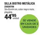 Optimus Silla bistro metálica oferta