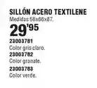 Optimus Sillon acero textilene oferta