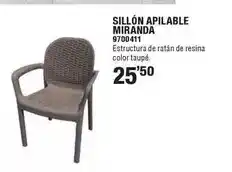 Optimus Sillon apilable miranda 9700411 oferta