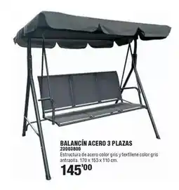Optimus Balancín acero 3 plazas oferta