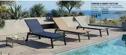 Optimus Tumbona aluminio textile oferta