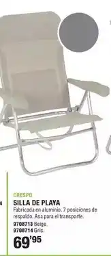 Optimus Crespo - silla de playa oferta