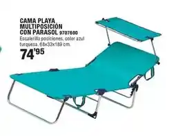 Optimus Cama playa multiposicion con parasol oferta