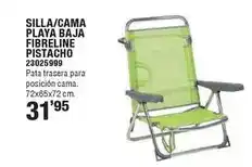 Optimus Silla/cama playa fibreline pistacho oferta