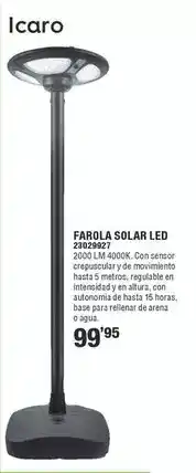 Optimus Icaro - farola solar led oferta