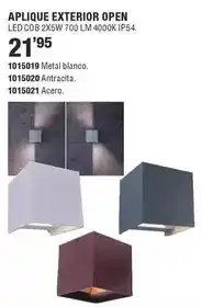 Optimus Aplique exterior open oferta