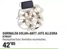Optimus Guirnalda solar+batt jute allegra oferta