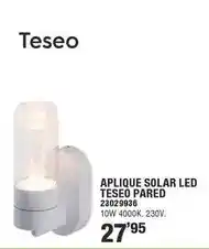 Optimus Teseo - aplique solar led pared oferta