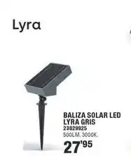 Optimus Lyra - baliza solar led gris oferta