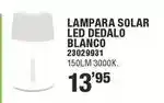 Optimus Lampara solar led dedalo blanco oferta
