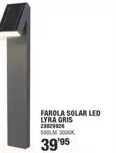 Optimus Lyra - farola solar led gris oferta