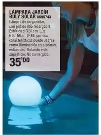 Optimus Lámpara jardín buly solar oferta