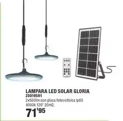 Optimus Lampara led solar gloria oferta