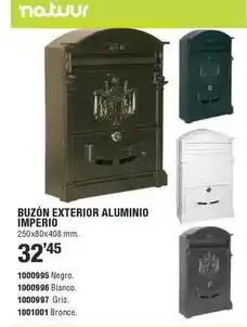 Optimus Natuur - buzón exterior aluminio imperio oferta