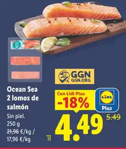 Lidl Ocean Sea 2 lomos de salmón oferta
