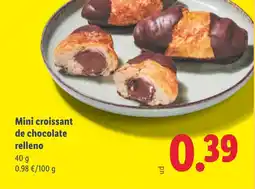 Lidl Mini croissant de chocolate relleno oferta